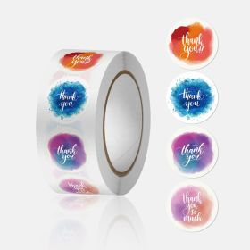 500pcs/roll Thank You Stickers Roll; 2.5x2.5cm Thank You Stickers Lables for Baking Packaging; Envelope Seals; Small Business