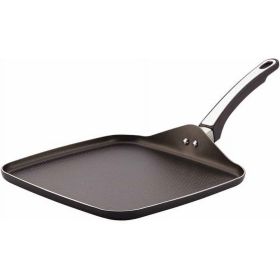 High Performance 11 Inch Nonstick Stovetop Griddle, Dishwasher Safe, Black