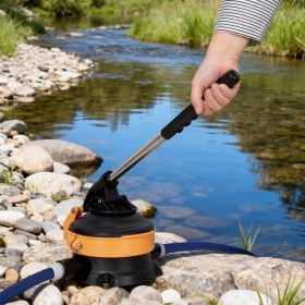 Manual Hand Water Pump with Stainless Steel Lever, Stainless Steel Lever Manual Water Pump, Heavy Duty Non Electric Well Pump for Garden Irrigation