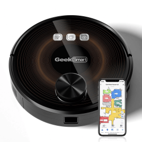 LDS Navigation Robot Vacuum Cleaner - Powerful Suction and Mopping, 3-in-1 Vacuum/Sweep/Mop, Wi-Fi Connected APP, 2800pa, 3200mAh, 160 Minutes Runtime