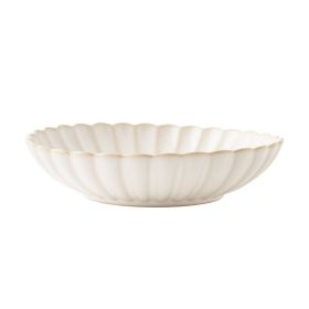 Colette Stoneware 11-inch Serving Bowl, Cream