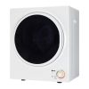 [Do not sell on Amazon] GYM25-78 Compact Portable Household clothes Dryer 1.6cuft with Stainless Steel Drum Black and White 120V MECHANICAL Control ET