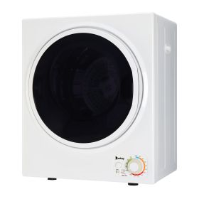 [Do not sell on Amazon] GYM25-78 Compact Portable Household clothes Dryer 1.6cuft with Stainless Steel Drum Black and White 120V MECHANICAL Control ET