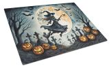 NEW Flying Witch Spooky Halloween Glass Cutting Board Decorative Tempered Glass Kitchen Cutting and Serving Board Large Size Chopping Board