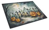 NEW Graveyard Spooky Halloween Glass Cutting Board Decorative Tempered Glass Kitchen Cutting and Serving Board Large Size Chopping Board