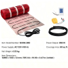 80 sqft Self-Adhesive Mesh Floor Heating Mat System, 120V Electric Radiant Heated Floor System, with Smart Control Thermostat & Alarm