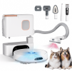 Plus+ Robot Vacuum Cleaner + Pet Care Deep Clean Pet Hair Laser Navigation with Powerful Vacuuming, 4-in-1 Vacuuming Wi-Fi + APP Connection