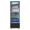 Commercial Merchandiser Refrigerator, 6.9 CU.FT Glass Door Display Refrigerator, Beverage Refrigerator Cooler Merchandiser with Adjustable Shelves