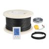 200 sqft Underfloor Heating Cable Kit, 240V Electric Radiant Heated Floor System, with Smart Control Thermostat & Alarm, Easy Installation for Tile