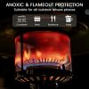 Steel Standing Patio Heater - Black
