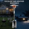 Steel Standing Patio Heater - Black