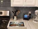 NEW Dinosaurs Spooky Halloween Glass Cutting Board Decorative Tempered Glass Kitchen Cutting and Serving Board Large Size Chopping Board