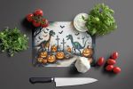 NEW Dinosaurs Spooky Halloween Glass Cutting Board Decorative Tempered Glass Kitchen Cutting and Serving Board Large Size Chopping Board