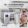 Commercial Blast Freezer, 80 L / 2.8 Cu.ft Blast Chiller with 3 Trays, Blast Chiller Freezer Chest with 4 Freezing Modes