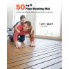50 sqft Underfloor Heating Cable Kit, 120V Electric Radiant Heated Floor System, with Smart Control Thermostat & Alarm, Easy Installation for Tile
