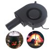 1pc Mini Wood Fire Stove Electric BBQ Fan Wind Speed Adjustable USB Handheld Blower 367A