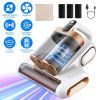 Fresh Fab Finds Mattress Vacuum Cleaner 16Kpa Bed Vacuum Cleaner Handheld Vacuums with Ultrasonic & UVC Light 18000 RPM Brushroll Rotation Dual Dust B