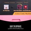 Electric Cotton Candy Machine with Cart, 1000W Commercial Floss Maker with Stainless Steel Bowl, Sugar Scoop and Drawer, Perfect for Home