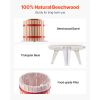 3.2 Gal/12L Fruit Wine Press, Solid Wood Basket with 8 Blocks, Heavy Duty Manual Juice Maker