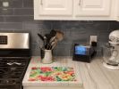 NEW Indiana Peonies in Watercolor Glass Cutting Board Decorative Tempered Glass Kitchen Cutting and Serving Board Large Size Chopping Board