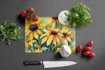 Maryland Black-Eyed Susans in Watercolor Glass Cutting Board Decorative Tempered Glass Kitchen Cutting and Serving Board Large Size Chopping Board