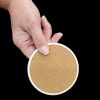 Manchester Terrier in Sunflowers Large Sandstone Coasters Pack of 4 Absorbent Round Coasters Decor Gifts for Men or Women, 4 in, Multicolor