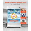 Commercial Refrigerator, 32.2 in Width Reach In Upright Refrigeration Double Door, 43.2 Cu.ft Auto-Defrost Refrigerator with 8 Adjustable Shelves