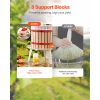 3.2 Gal/12L Fruit Wine Press, Solid Wood Basket with 8 Blocks, Heavy Duty Manual Juice Maker
