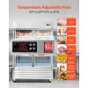 Commercial Refrigerator, 32.2 in Width Reach In Upright Refrigeration Double Door, 43.2 Cu.ft Auto-Defrost Refrigerator with 8 Adjustable Shelves