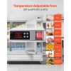 Commercial Reach-In Refrigerator 85" W, 69 Cu.Ft Stainless Steel Upright Refrigerator with Three Doors, Auto-Defrost, 12 Adjustable Shelves