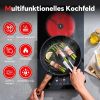 Glaskeramikkochfeld 2 Platten, Kochfeld Einbau 30cm, Herdplatte 2 Kochfelder, Touch-Steuerung, 3000W, 9 Leistungsstufen, 1-99 Min Timer