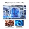 60"W Commercial Refrigerator, 15.4 Cu. Ft Sandwich Prep Refrigerated Table, Mega Top Food Prep Fridge with 24 Pans and Cutting Board