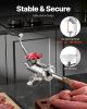 Manual Meat Grinder, 304 Stainless Steel Hand Meat Grinder with Steel Table Clamp, Meat Mincer Sausage Maker & 2 Cutting Plates, Cookie Attachment