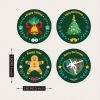 500PCS/ROLL Christmas Stickers for Envelope 3.8CM Round Merry Christmas Stickers 4 Designs Christmas Decoration Stickers