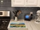NEW Nevada Sagebrush in Watercolor Glass Cutting Board Decorative Tempered Glass Kitchen Cutting and Serving Board Large Size Chopping Board