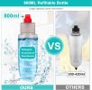 Spray Mop for Floor Cleaning with 3pcs Washable Pads - Wet Dry Microfiber Mop with 800 ml Refillable Bottle for Kitchen Wood Floor Hardwood Laminate C