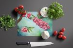 Pennsylvania Mountain Laurels in Watercolor Glass Cutting Board Decorative Tempered Glass Kitchen Cutting and Serving Board Large Size Chopping Board