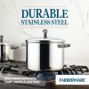 Classic Series 8 Quart Stainless Steel Stockpot with Lid, Induction Compatible, Metal Utensil and Dishwasher Safe, Stainless Steel