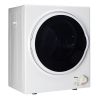 [Do not sell on Amazon] GYM25-78 Compact Portable Household clothes Dryer 1.6cuft with Stainless Steel Drum Black and White 120V MECHANICAL Control ET