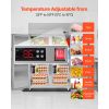 Commercial Refrigerator, 31.89 in Width Reach In Upright Refrigeration Four Door, 31.4 Cu.ft Auto-Defrost Refrigerator with 6 Adjustable Shelves