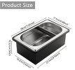 PSFC36 Home Coffee Powder Box Coffee Powder Bucket Coffee Powder Dumping Box 27*16.5*10.5cm Coffee Powder Box SUS Coffee Powder Bucket Coffee powder,