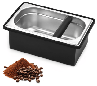 PSFC36 Home Coffee Powder Box Coffee Powder Bucket Coffee Powder Dumping Box 27*16.5*10.5cm Coffee Powder Box SUS Coffee Powder Bucket Coffee powder, (PSFC36: PSFC36)
