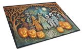 NEW Papel Picado Skeletons Spooky Halloween Glass Cutting Board Decorative Tempered Glass Kitchen Cutting and Serving Board Large Size Chopping Board