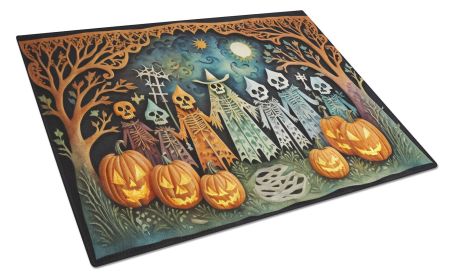 NEW Papel Picado Skeletons Spooky Halloween Glass Cutting Board Decorative Tempered Glass Kitchen Cutting and Serving Board Large Size Chopping Board (Default: Default)