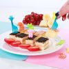 10PCS Cute Fruit Fork; Reusable Mini Animal Forks; Food; Cakes; Snacks; Fruit Decorations; Suitable For Children