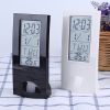 1pc Electronic Clock Simple Portable Display Temperature Desktop Computer Office Hour Clock (Battery Not Included)