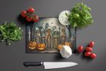 NEW Mummies Spooky Halloween Glass Cutting Board Decorative Tempered Glass Kitchen Cutting and Serving Board Large Size Chopping Board