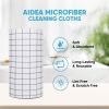 Microfiber Cleaning Cloth Roll, 50PK, Black Microfiber Towels for Cars, Reusable Paper Towels Tear Away Cloth, Shop Rags