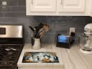 NEW Ghosts Spooky Halloween Glass Cutting Board Decorative Tempered Glass Kitchen Cutting and Serving Board Large Size Chopping Board