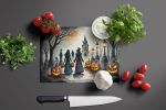 NEW Vampires Spooky Halloween Glass Cutting Board Decorative Tempered Glass Kitchen Cutting and Serving Board Large Size Chopping Board
